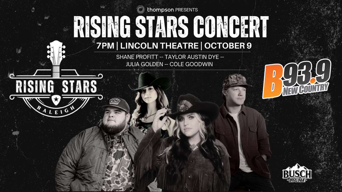 B93.9’s Rising Stars:   Shane Profitt/Taylor Austin Dye/Julia Golden/Cole Goodwin